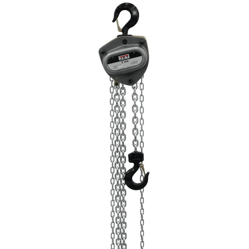 Jet JT9-105100 L-100-200WO-10 2-Ton Hand Chain Hoist 10' Lift, Overload Protection