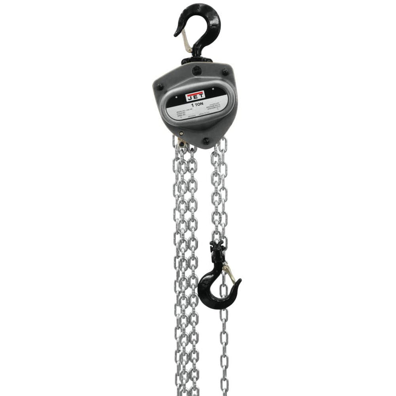 Jet JT9-203120 L-100-100WO-20 1-Ton Hand Chain Hoist 20' Lift, Overload Protection