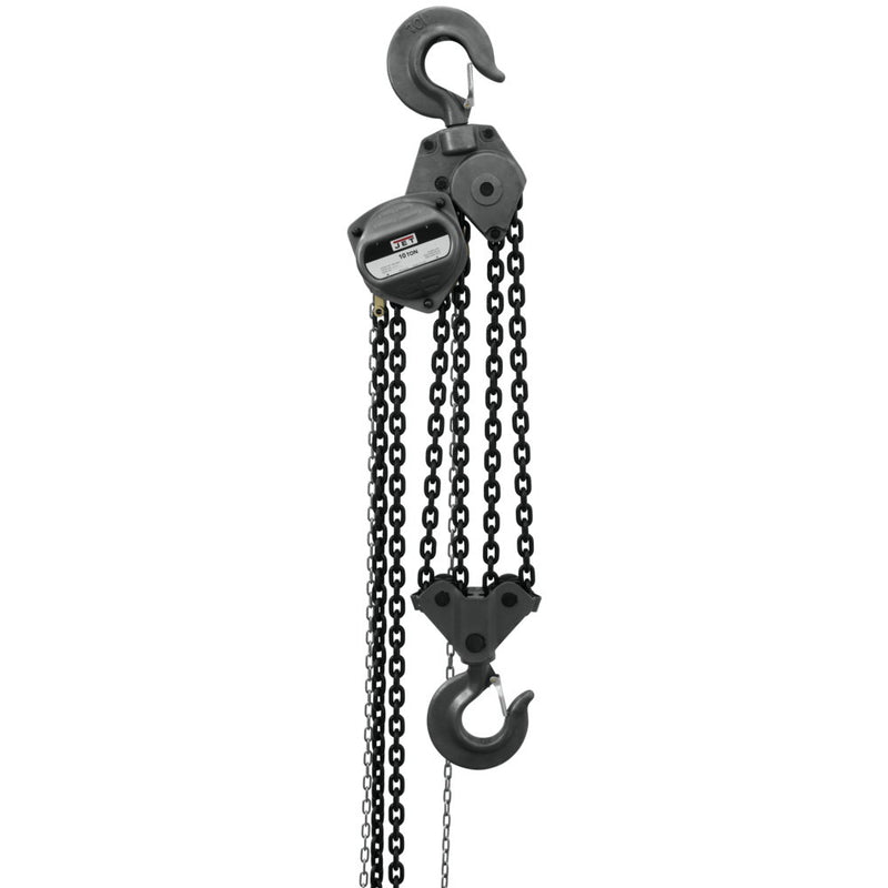 Jet JT9-101963 S90-1000-30, 10-Ton Hand Chain Hoist With 30' Lift