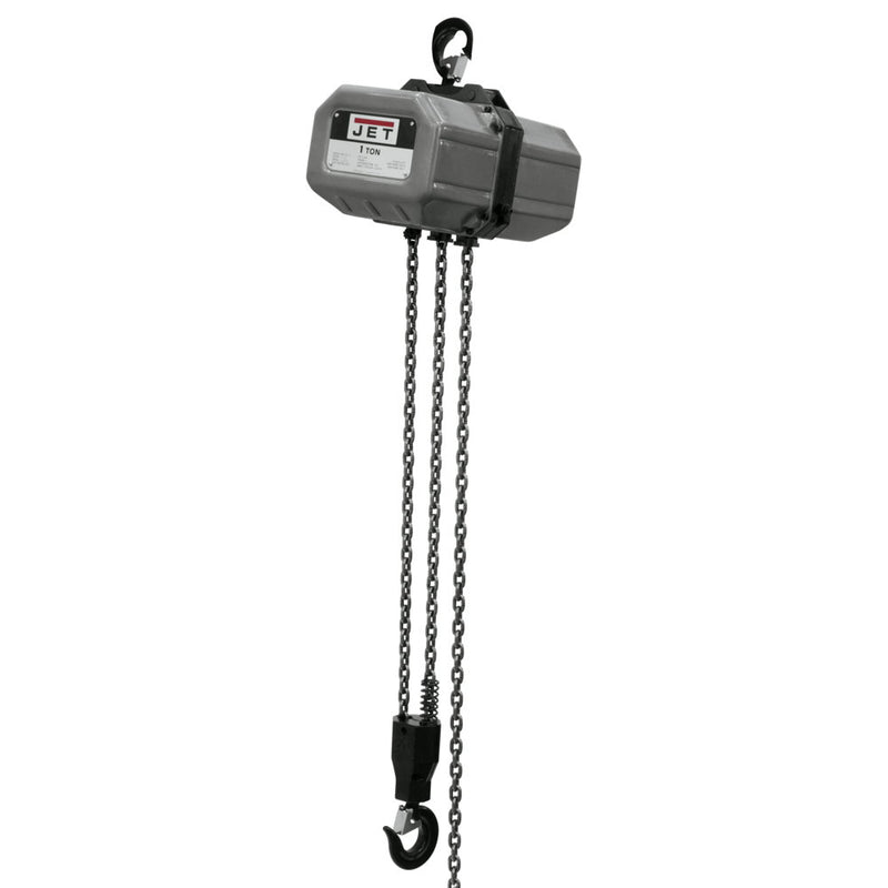 Jet JT9-112000 1SS-1C-20, 1-Ton Electric Chain Hoist 1-Phase 20' Lift