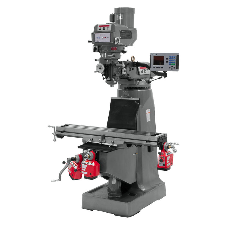 Jet JT9-690099 JTM-4VS Mill With ACU-RITE 200S DRO With X, Y and Z-Axis Powerfeeds