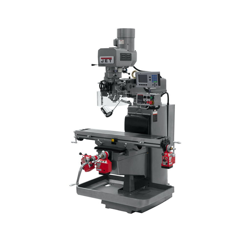 Jet JT9-690623 JTM-1050EVS2/230 Mill With Acu-Rite 200S DRO With X, Y and Z-Axis Powerfeeds